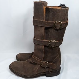 FIORENTINI + BAKER Testa Oiled Leather Boots 9